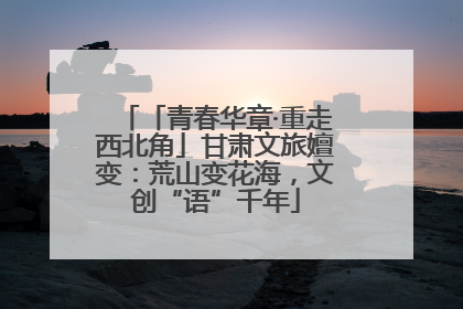 「青春华章·重走西北角」甘肃文旅嬗变：荒山变花海，文创“语”千年
