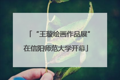 “王璇绘画作品展”在信阳师范大学开幕