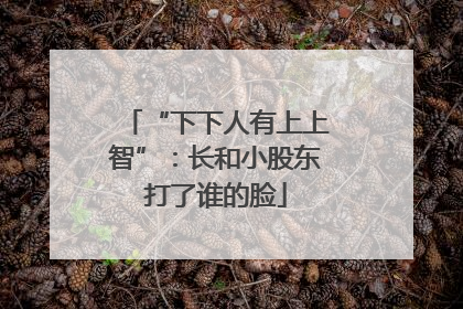 “下下人有上上智”：长和小股东打了谁的脸