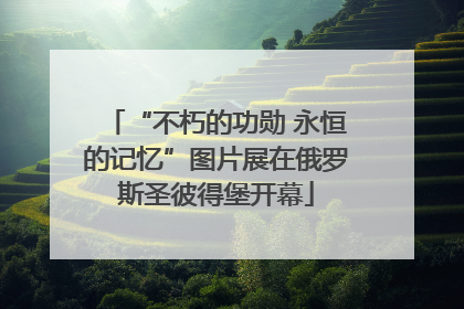 “不朽的功勋 永恒的记忆”图片展在俄罗斯圣彼得堡开幕
