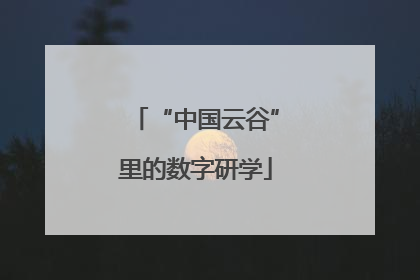 “中国云谷”里的数字研学