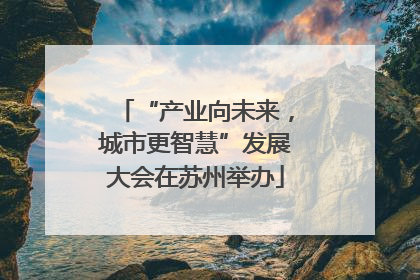 “产业向未来，城市更智慧”发展大会在苏州举办