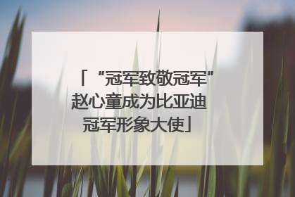 “冠军致敬冠军” 赵心童成为比亚迪冠军形象大使