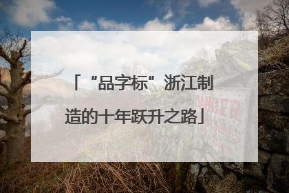 “品字标”浙江制造的十年跃升之路