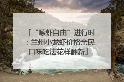 “嗦虾自由”进行时：兰州小龙虾价格亲民口味吃法花样翻新