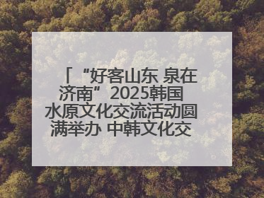 “好客山东 泉在济南”2025韩国水原文化交流活动圆满举办 中韩文化交流再添新彩