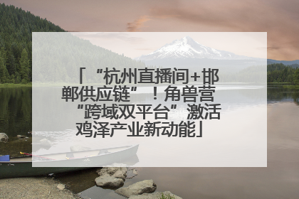 “杭州直播间+邯郸供应链”！角兽营“跨域双平台”激活鸡泽产业新动能