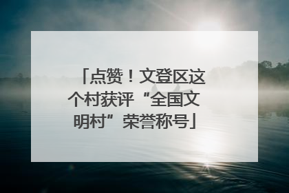 点赞！文登区这个村获评“全国文明村”荣誉称号