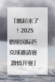 燃起来了！2025鹤壁国际匹克球邀请赛激情开赛