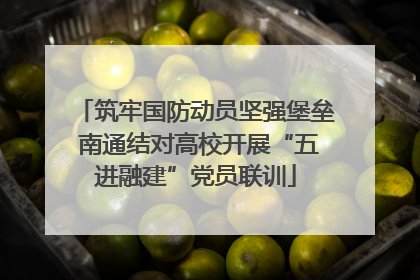 筑牢国防动员坚强堡垒 南通结对高校开展“五进融建”党员联训
