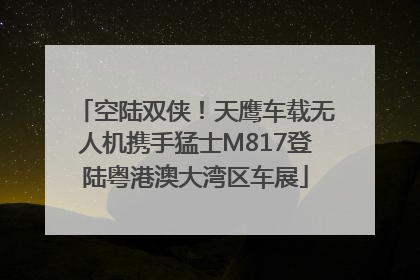 空陆双侠！天鹰车载无人机携手猛士M817登陆粤港澳大湾区车展