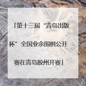 第十三届“青岛出版杯”全国业余围棋公开赛在青岛胶州开赛