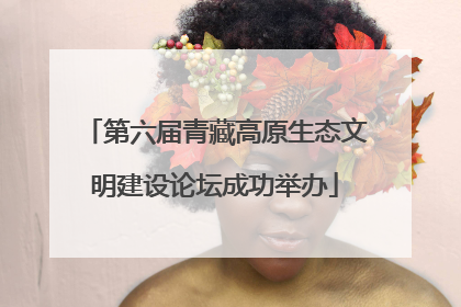 第六届青藏高原生态文明建设论坛成功举办
