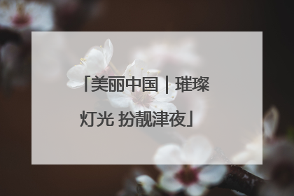 美丽中国｜璀璨灯光 扮靓津夜