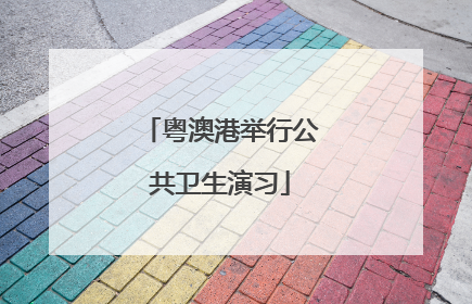 粤澳港举行公共卫生演习