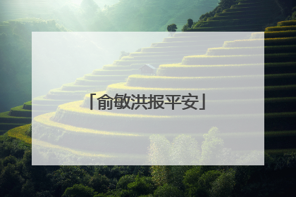 俞敏洪报平安