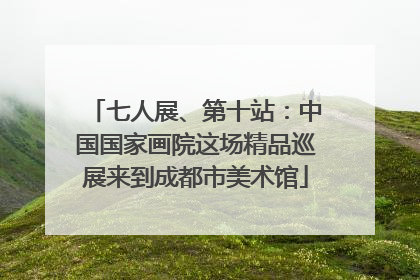 七人展、第十站：中国国家画院这场精品巡展来到成都市美术馆