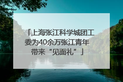 上海张江科学城团工委为40余万张江青年带来“见面礼”