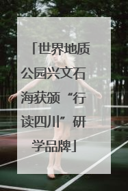 世界地质公园兴文石海获颁“行读四川”研学品牌
