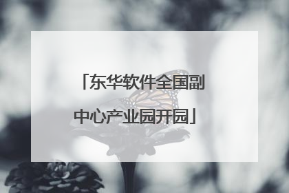 东华软件全国副中心产业园开园