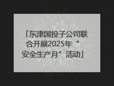 东津国投子公司联合开展2025年“安全生产月”活动