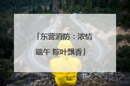 东营消防：浓情端午 粽叶飘香