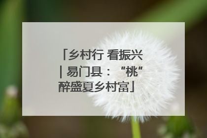 乡村行 看振兴｜易门县：“桃”醉盛夏乡村富