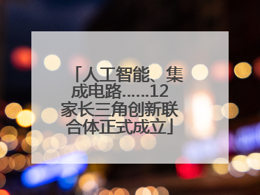 人工智能、集成电路……12家长三角创新联合体正式成立