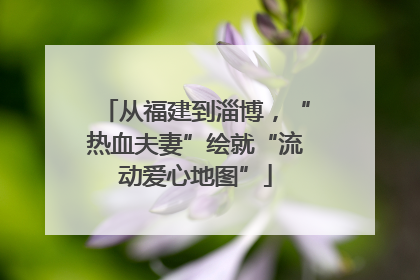 从福建到淄博，“热血夫妻”绘就“流动爱心地图”