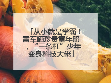 从小就是学霸！雷军晒珍贵童年照，“三条杠”少年变身科技大佬