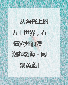 从海瓷上的万千世界，看懂滨州浪漫｜潮起渤海・网聚黄蓝