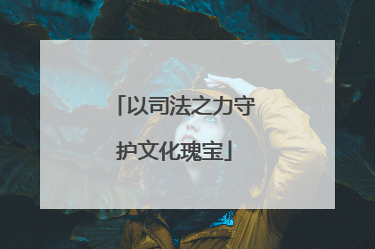 以司法之力守护文化瑰宝