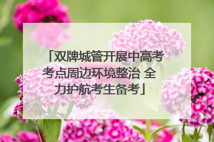 双牌城管开展中高考考点周边环境整治 全力护航考生备考