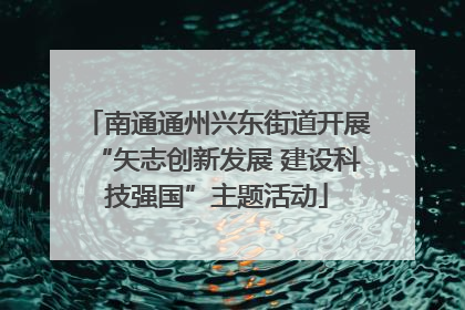 南通通州兴东街道开展“矢志创新发展 建设科技强国”主题活动