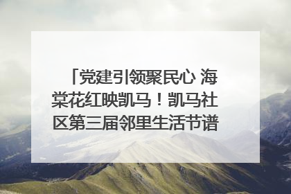 党建引领聚民心 海棠花红映凯马！凯马社区第三届邻里生活节谱写幸福新篇章
