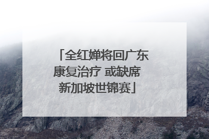 全红婵将回广东康复治疗 或缺席新加坡世锦赛