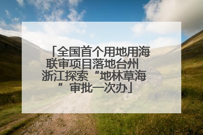 全国首个用地用海联审项目落地台州 浙江探索“地林草海”审批一次办