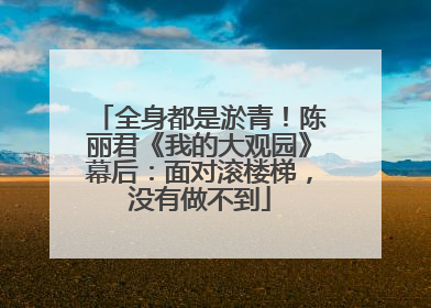 全身都是淤青！陈丽君《我的大观园》幕后：面对滚楼梯，没有做不到