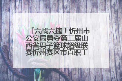 六战六捷！忻州市公安局勇夺第二届山西省男子篮球超级联赛忻州赛区市直职工组比赛冠军