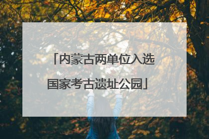 内蒙古两单位入选国家考古遗址公园