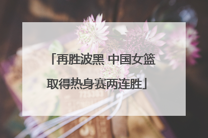 再胜波黑 中国女篮取得热身赛两连胜