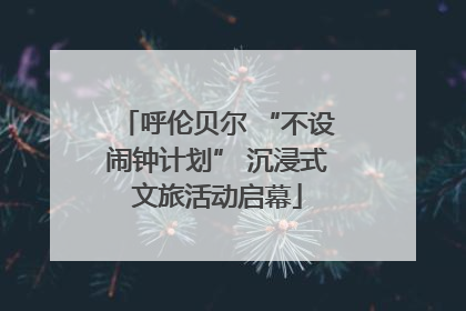 呼伦贝尔 “不设闹钟计划” 沉浸式文旅活动启幕
