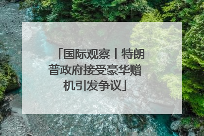 国际观察丨特朗普政府接受豪华赠机引发争议