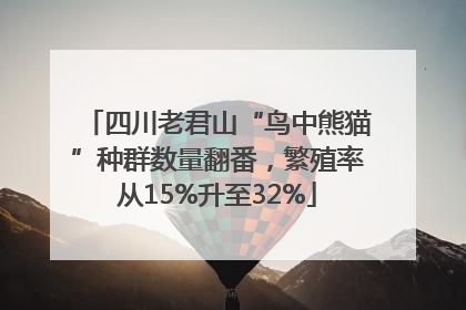 四川老君山“鸟中熊猫”种群数量翻番，繁殖率从15%升至32%