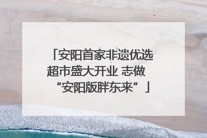 安阳首家非遗优选超市盛大开业 志做“安阳版胖东来”