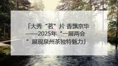 大秀“茗”片 香飘京华——2025年“一展两会”展现泉州茶独特魅力