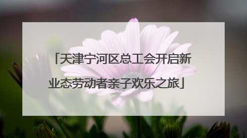 天津宁河区总工会开启新业态劳动者亲子欢乐之旅