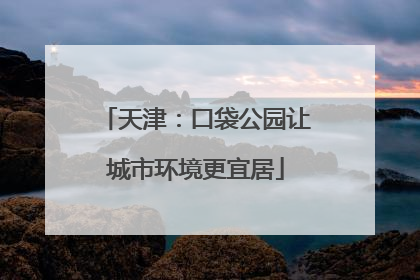 天津：口袋公园让城市环境更宜居