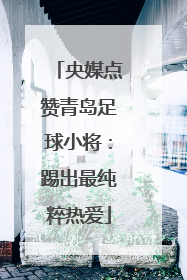 央媒点赞青岛足球小将：踢出最纯粹热爱