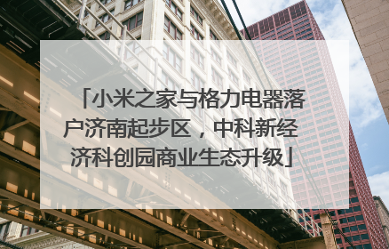 小米之家与格力电器落户济南起步区，中科新经济科创园商业生态升级